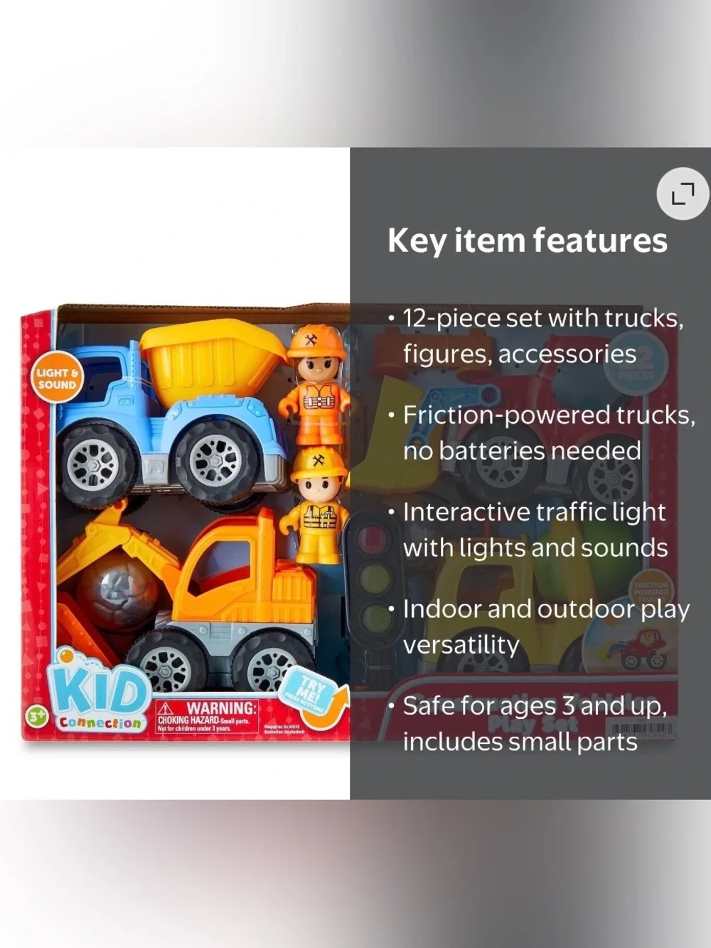Construction Vehicle Play Set - Yellow and Orange Kids Toy